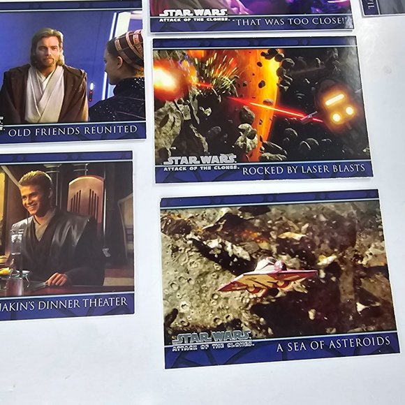Vintage Topps Star Wars Attack Of The Clones Trading Card Lot 2002 - Picture 8 of 10